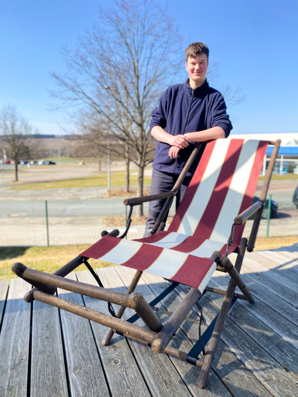 Neuer Liegestuhlbezug